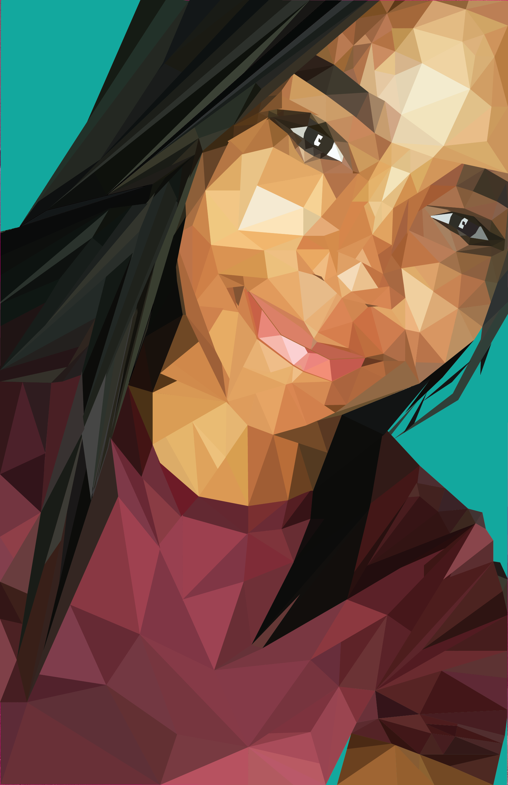 a geometric self portrait of Liz